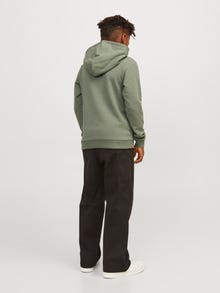 Jack & Jones Printed Hoodie For boys -Agave Green - 12253990