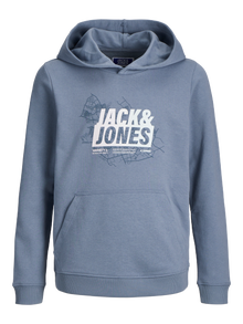 Jack & Jones Nadruk Bluza z kapturem Dla chłopców -Flint Stone - 12253990