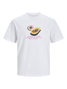 Jack & Jones Gedruckt T-shirt Junior -Bright White - 12254031