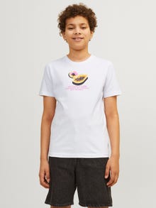 Jack & Jones Gedruckt T-shirt Junior -Bright White - 12254031