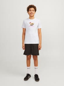 Jack & Jones Gedruckt T-shirt Junior -Bright White - 12254031