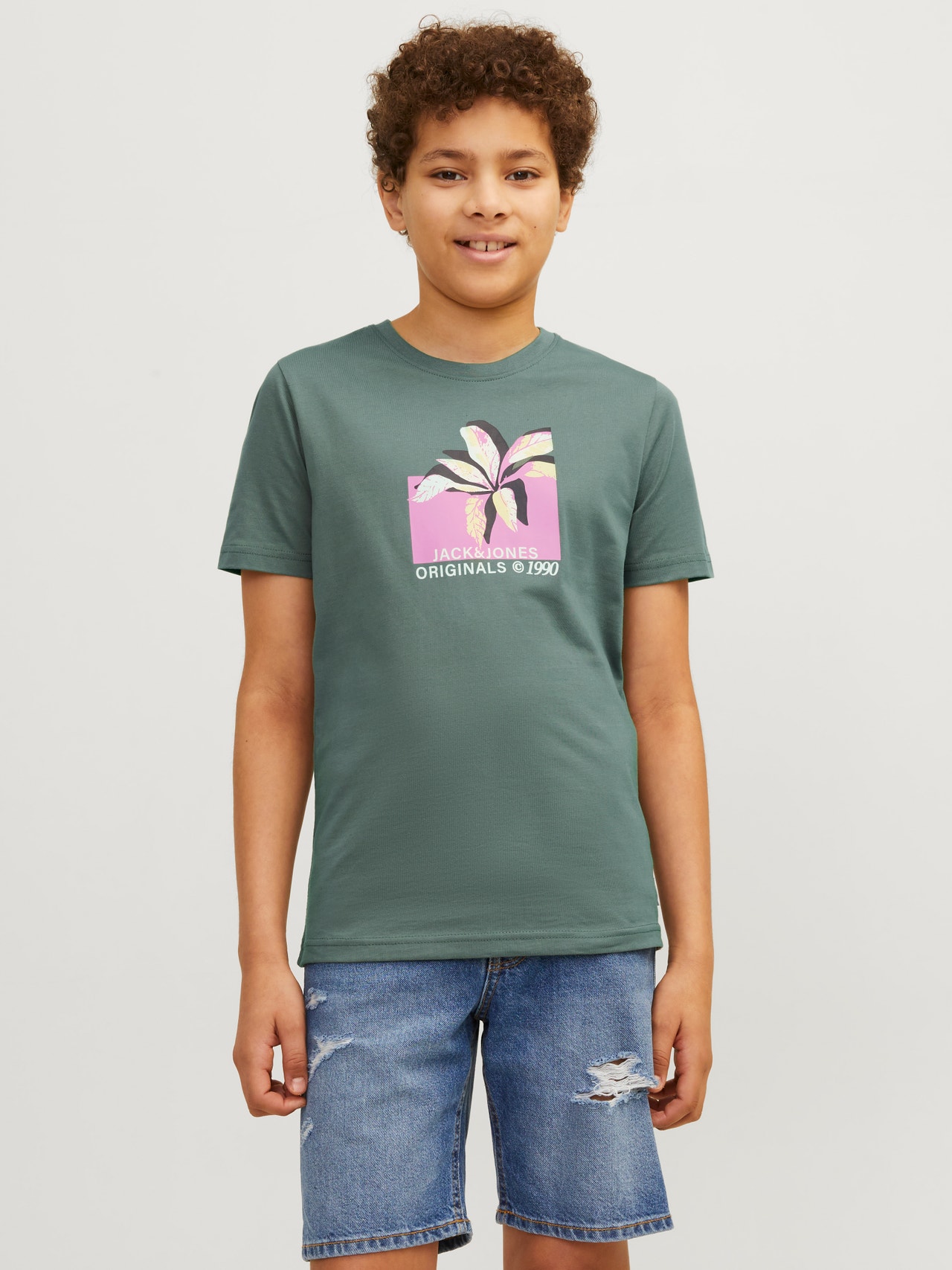 Jack & Jones Spausdintas raštas Marškinėliai For boys -Laurel Wreath - 12254031