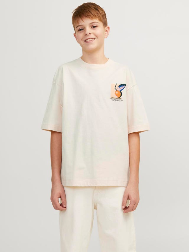 Jack & Jones Nadruk T-shirt Dla chłopców - 12254032