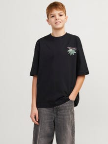 Jack & Jones Printed T-shirt For boys -Black - 12254032