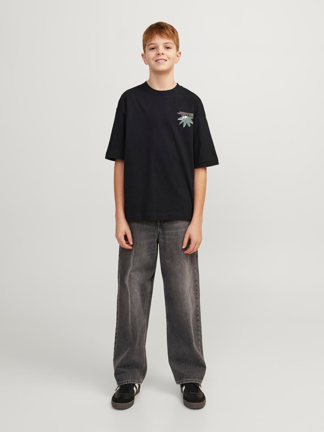 Jack & Jones T-shirt Estampar Para meninos -Black - 12254032