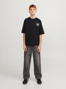 Jack & Jones Tryck T-shirt För pojkar -Black - 12254032