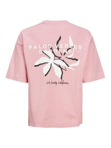 Jack & Jones Printed T-shirt For boys -Pink Nectar - 12254040