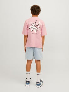 Jack & Jones Trykk T-skjorte For gutter -Pink Nectar - 12254040