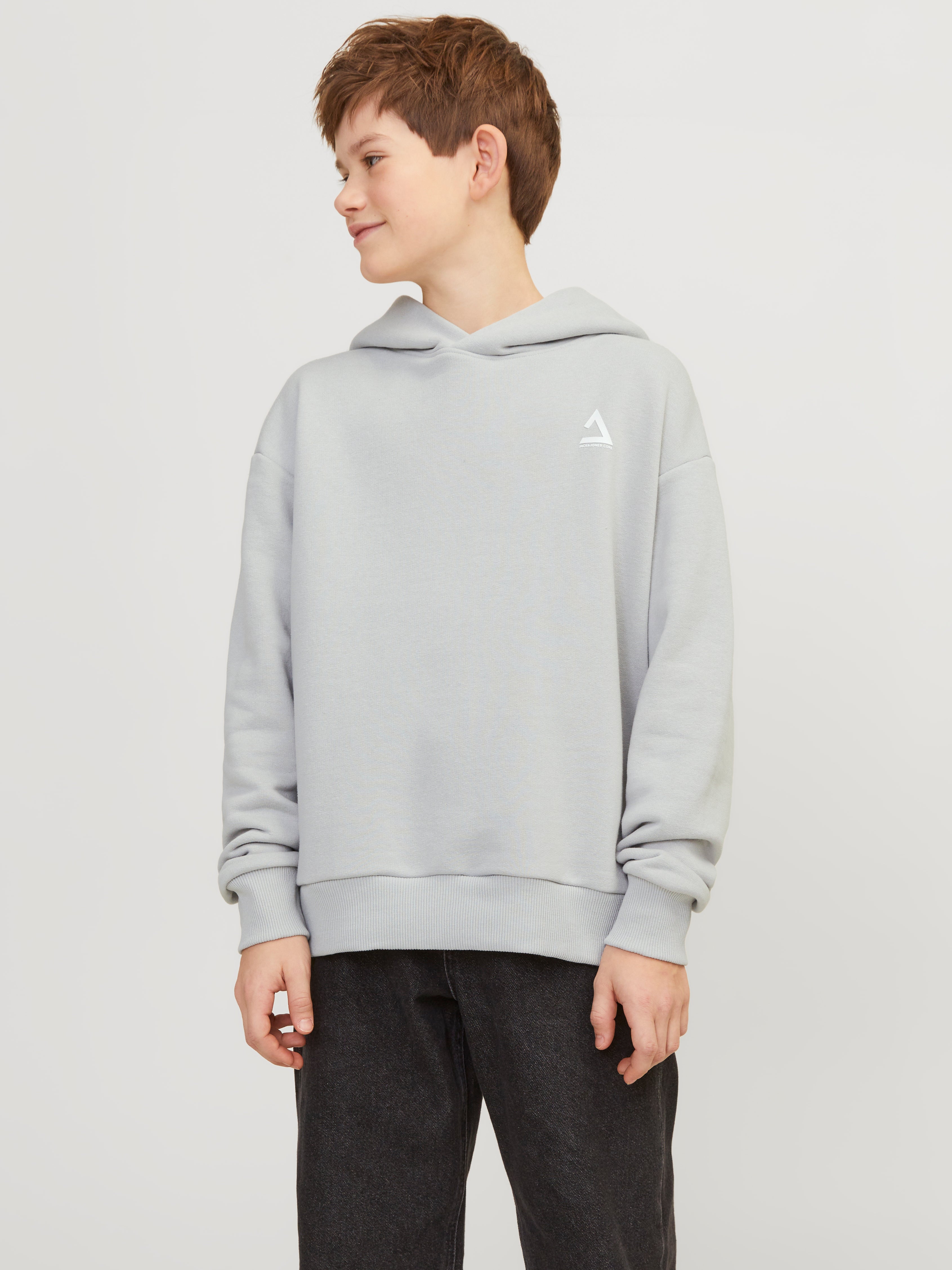 Gedruckt Kapuzenpullover Für jungs | Mittelgrau | Jack & Jones®