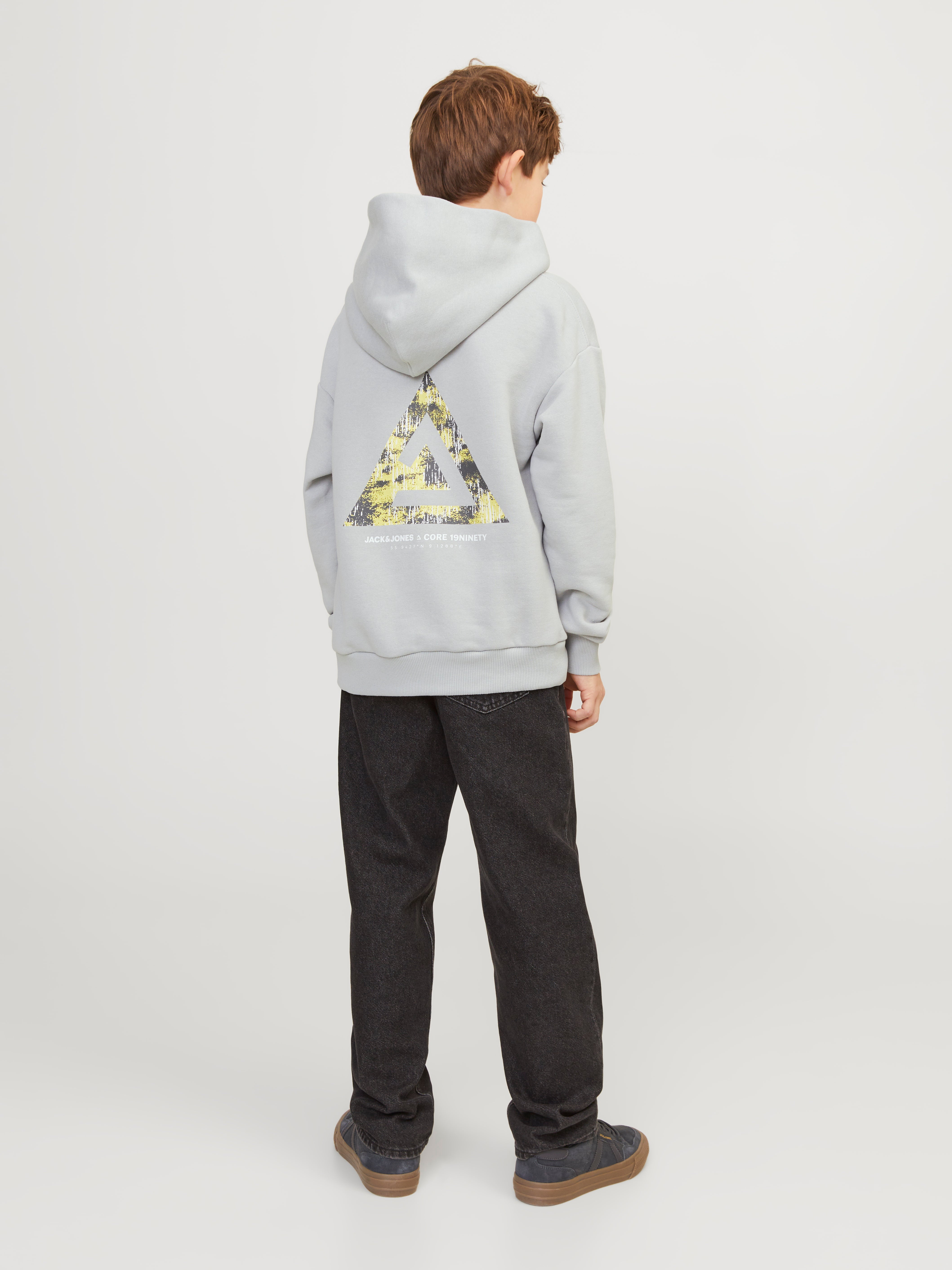Gedruckt Kapuzenpullover Für jungs | Mittelgrau | Jack & Jones®