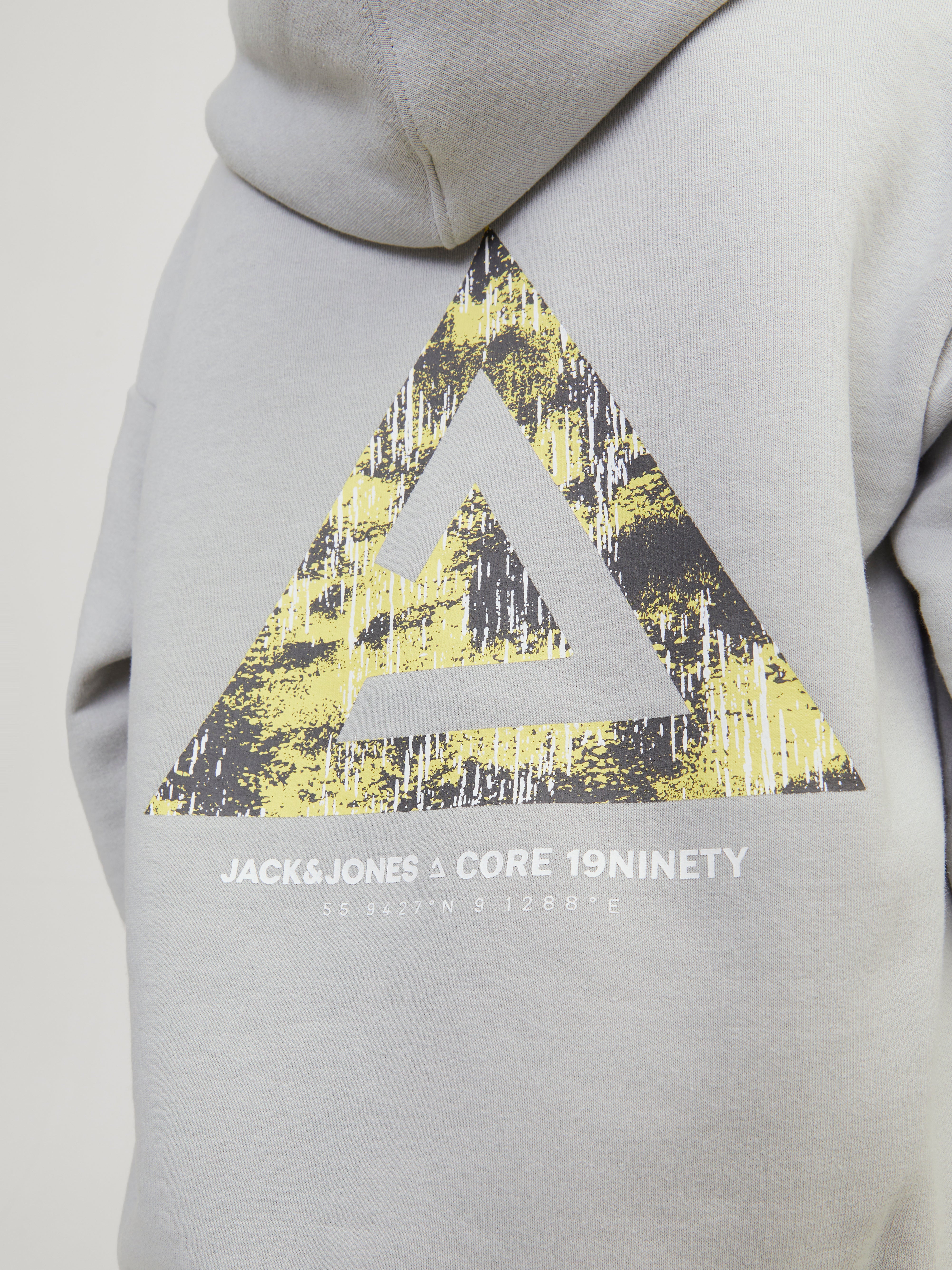 Gedruckt Kapuzenpullover Für jungs | Mittelgrau | Jack & Jones®
