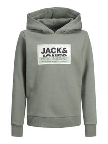 Jack & Jones Sweat à capuche Imprimé Pour les garçons -Agave Green - 12254120