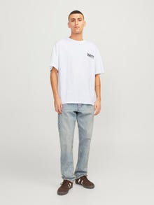 Jack & Jones Gedruckt Rundhals T-shirt -Bright White - 12254168