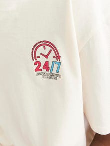 Jack & Jones Printed Crew neck T-shirt -Buttercream - 12254168