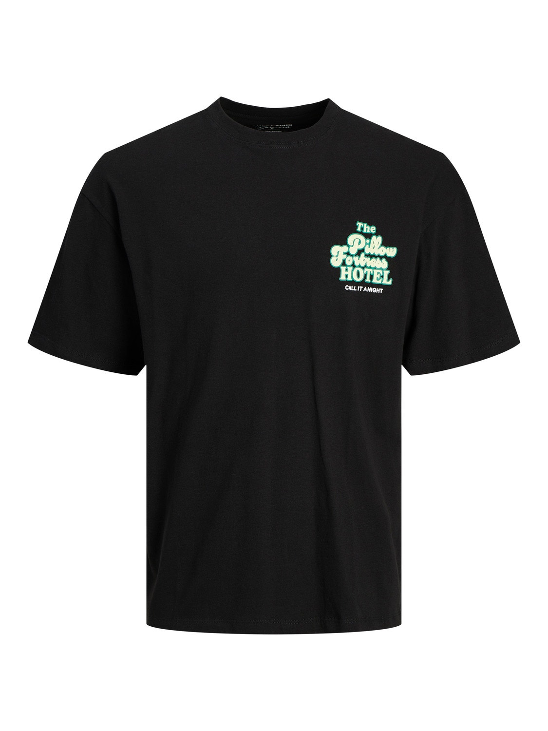 Jack & Jones Bedrukt Ronde hals T-shirt -Black - 12254168