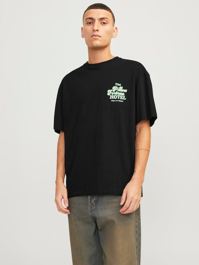 Jack & Jones Gedrukt Ronde hals T-shirt - 12254168