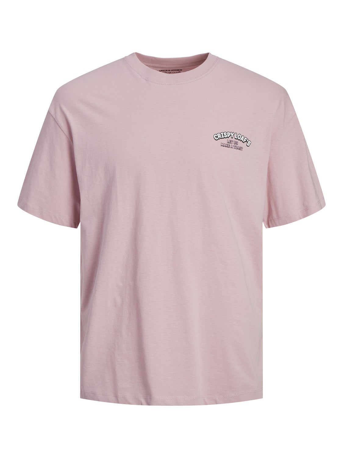 Jack & Jones Printed Crew neck T-shirt -Pink Nectar - 12254168