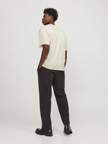 Jack & Jones Nyomott mintás Környak Trikó -Buttercream - 12254169