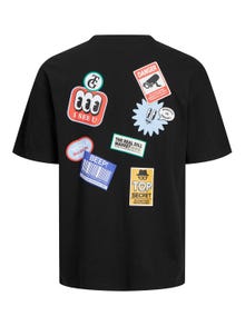 Jack & Jones T-shirt Estampar Decote Redondo -Black - 12254175