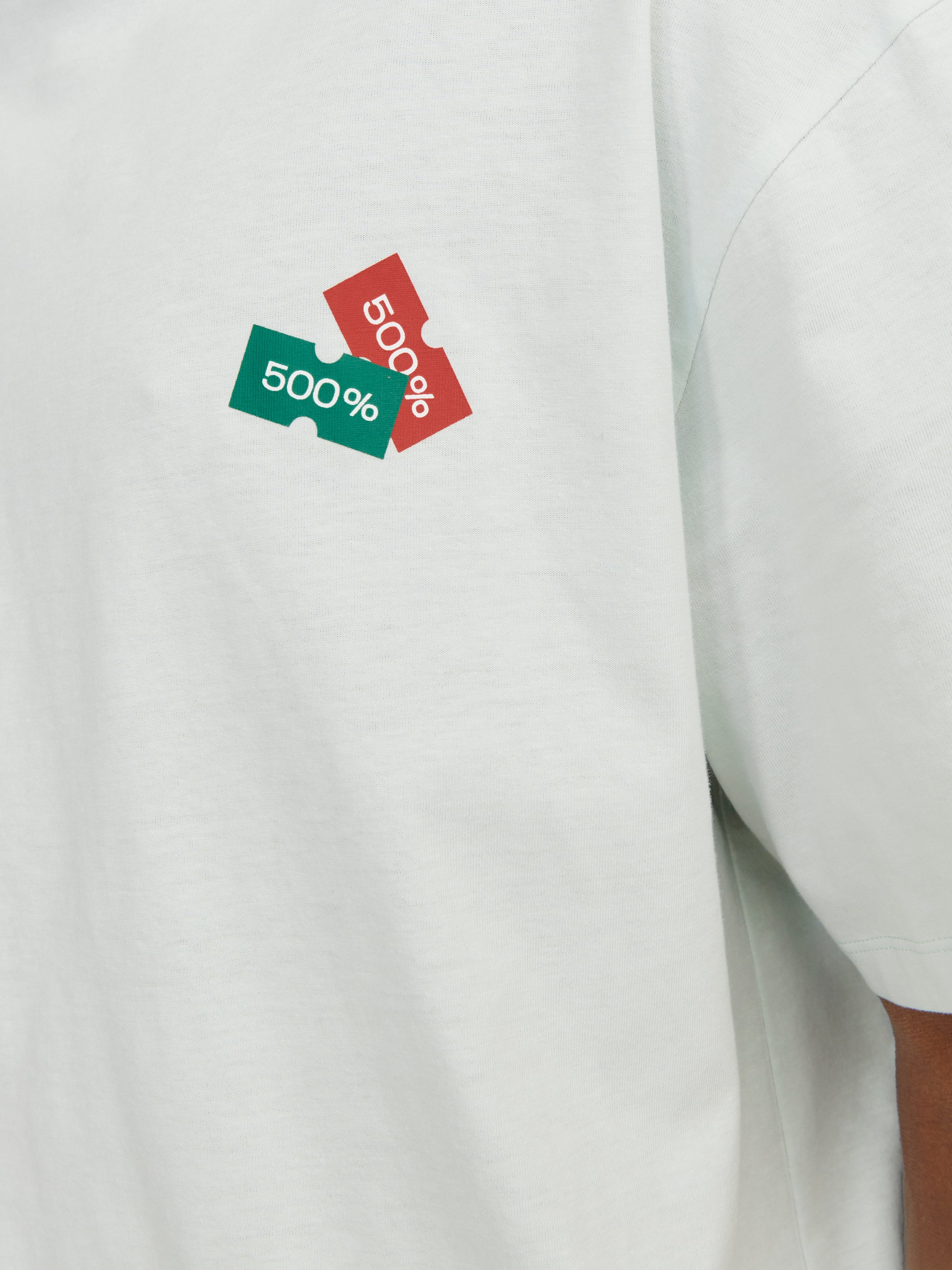 Printed Crew neck T-shirt | Light Blue | Jack & Jones®