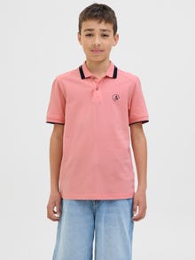 Jack & Jones Z logo Koszula polo Junior -Pink Icing - 12254182