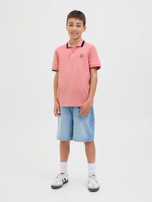 Jack & Jones Logo Polo Junior -Pink Icing - 12254182