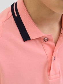 Jack & Jones Z logo Koszula polo Junior -Pink Icing - 12254182