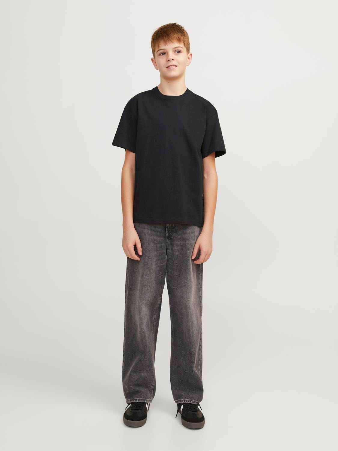 Jack & Jones Nadruk T-shirt Dla chłopców -Black - 12254185