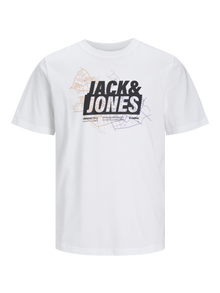 Jack & Jones μπλουζάκι Junior -White - 12254186