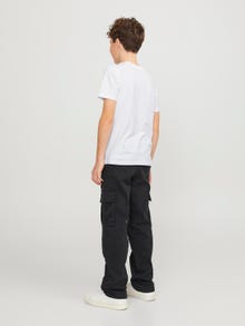 Jack & Jones Nadruk T-shirt Dla chłopców -White - 12254186