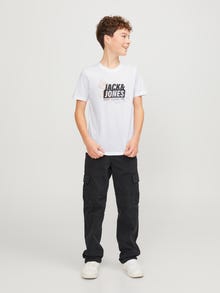 Jack & Jones μπλουζάκι Junior -White - 12254186