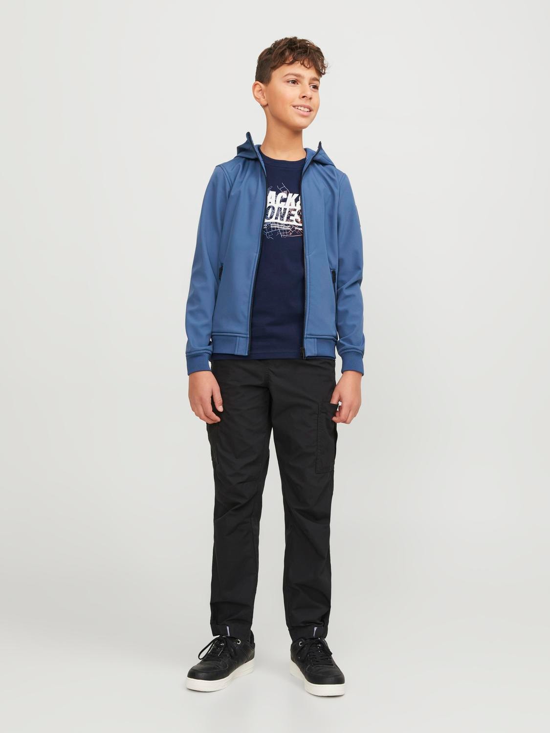 Jack & Jones Printed T-shirt For boys -Navy Blazer - 12254186