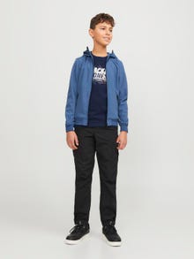 Jack & Jones Trykk T-skjorte For gutter -Navy Blazer - 12254186