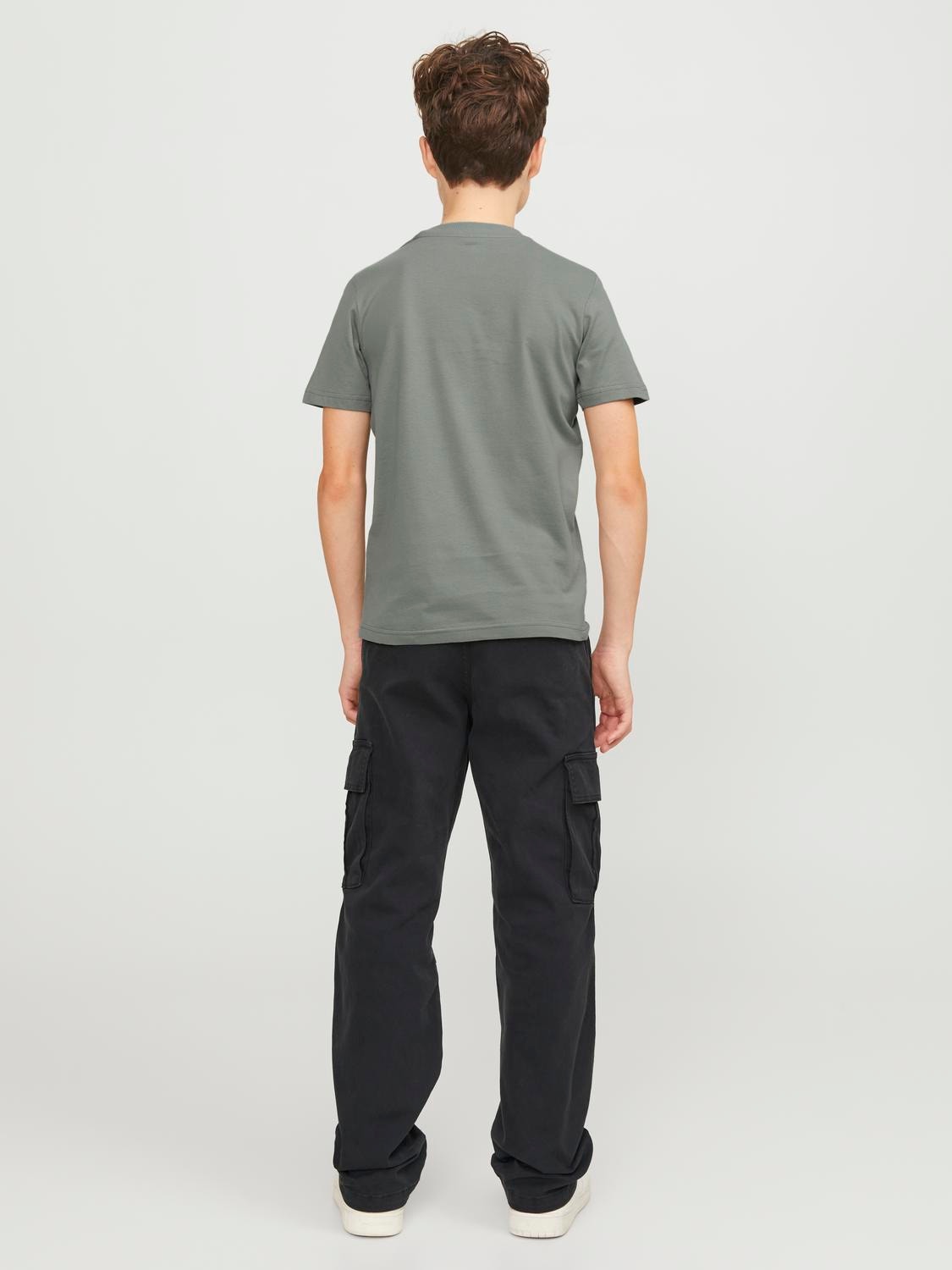 Jack & Jones Nadruk T-shirt Dla chłopców -Agave Green - 12254186