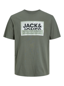 Jack & Jones Logo T-skjorte For gutter -Agave Green - 12254194
