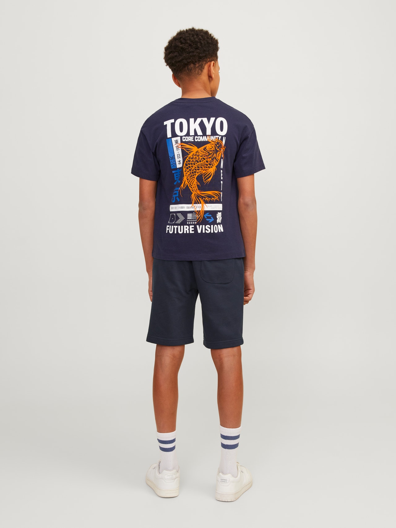 Jack & Jones Loose Fit Prakaito šortai For boys -Sky Captain - 12254196