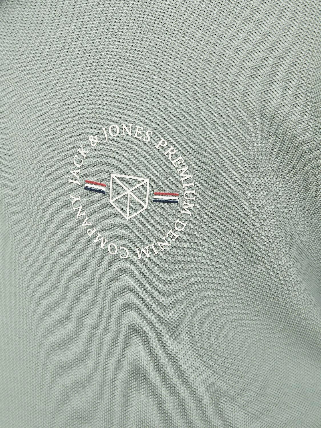 Jack & Jones Standard Fit Polo Junior Polo-Shirt -Lily Pad - 12254237