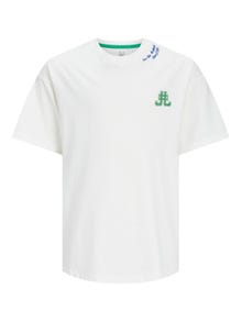Jack & Jones Printed T-shirt For boys -Cloud Dancer - 12254238