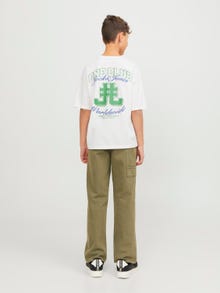 Jack & Jones Stampato T-shirt Junior -Cloud Dancer - 12254238