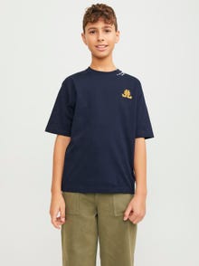 Jack & Jones Printed T-shirt For boys -Navy Blazer - 12254238
