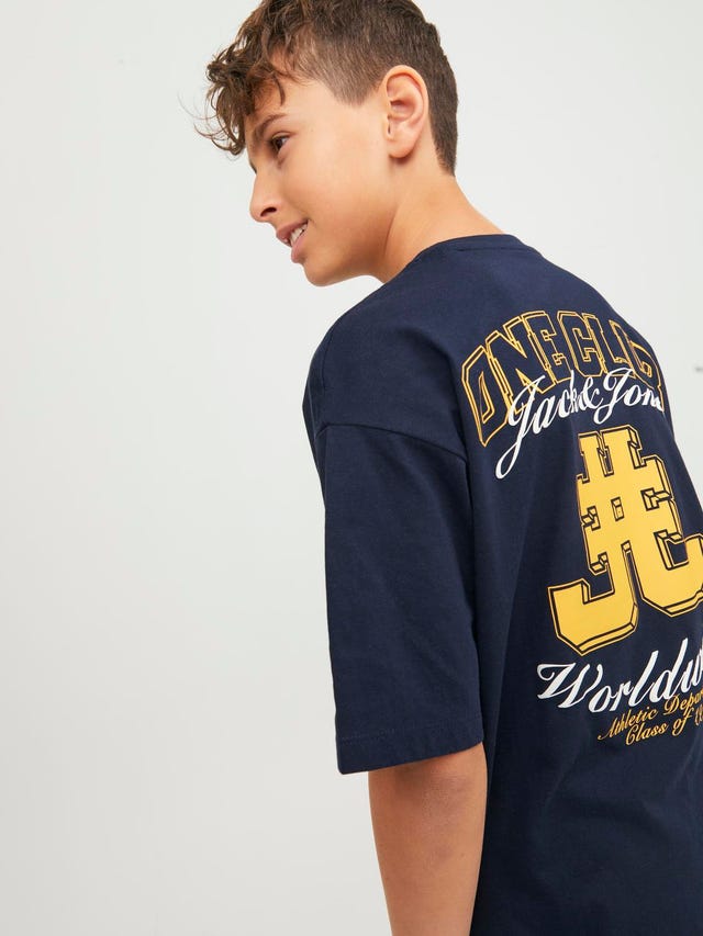Jack & Jones Tryck T-shirt För pojkar - 12254238