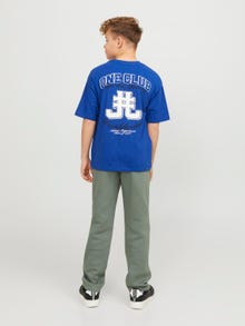 Jack & Jones Printet T-shirt Til drenge -Mazarine Blue - 12254238
