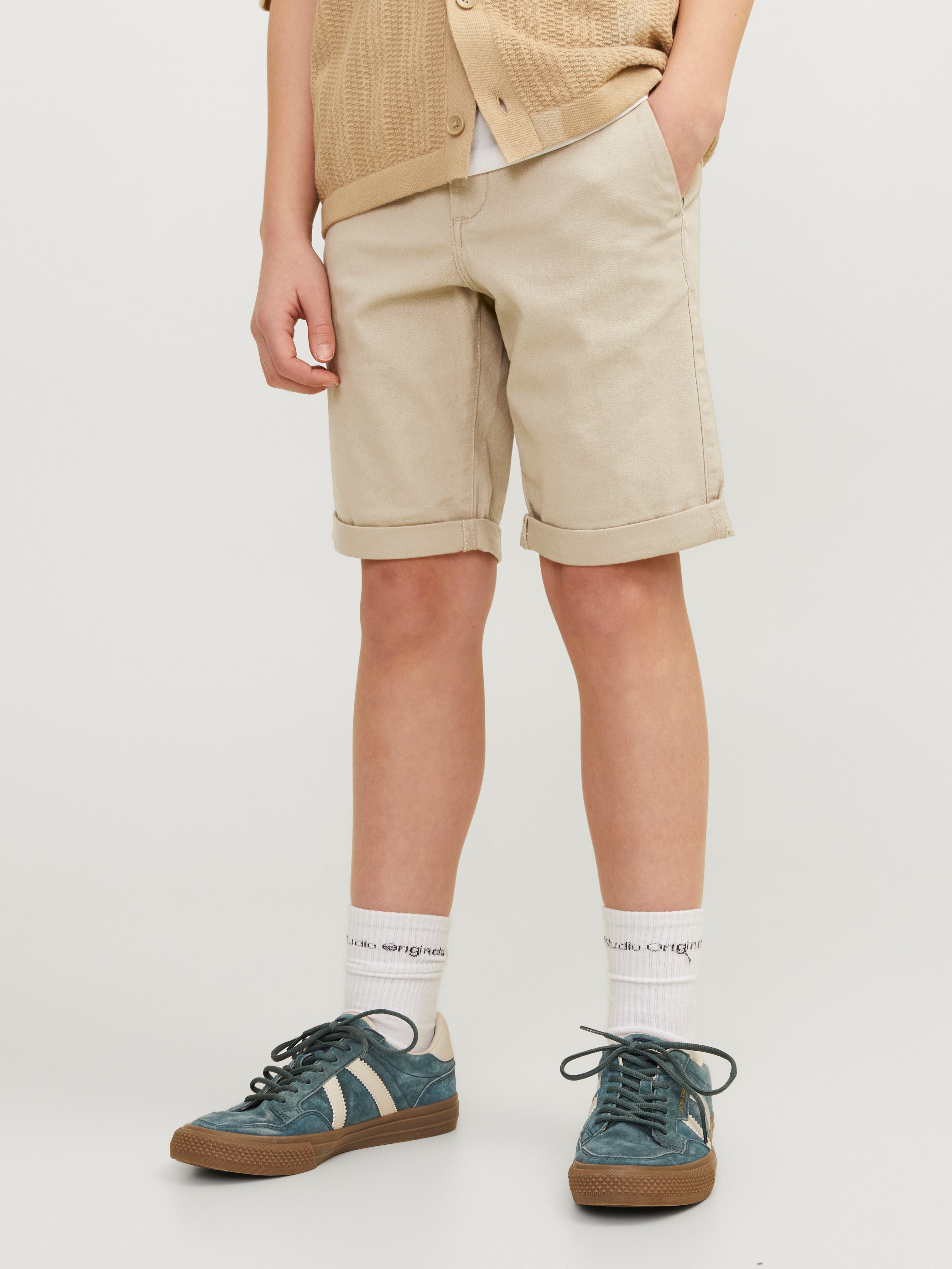 Normal Geschnitten Chino Shorts