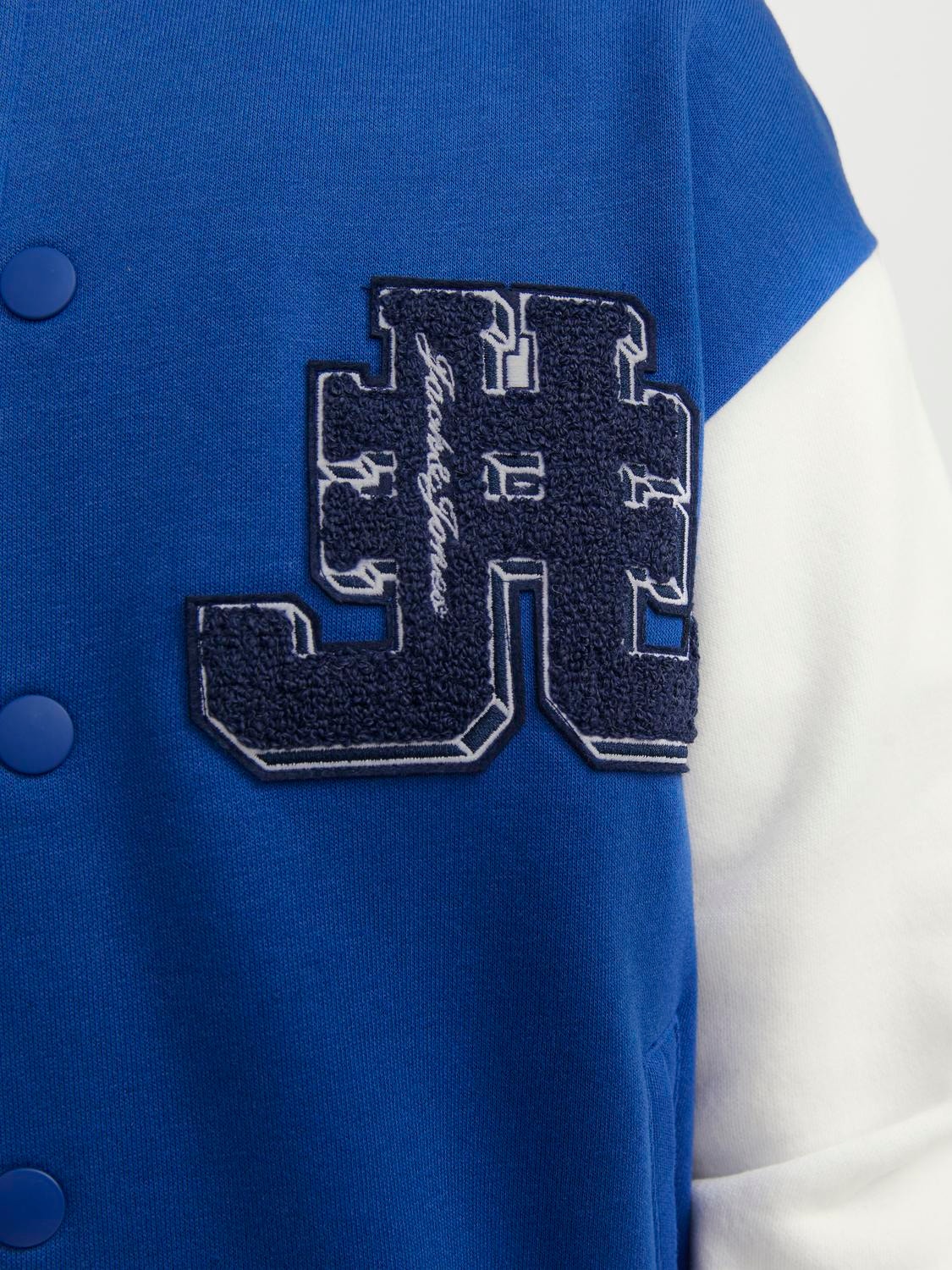 Jack & Jones Bedrukt Gebreide Vest Voor jongens -Mazarine Blue - 12254248