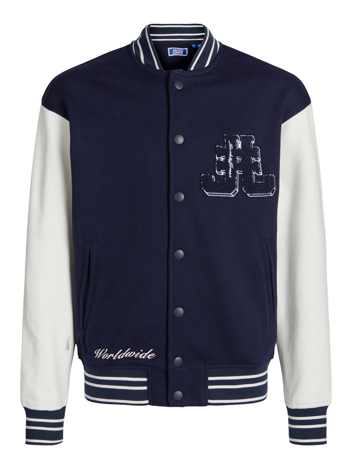 Printed Knitted cardigan For boys | Dark Blue | Jack & Jones®
