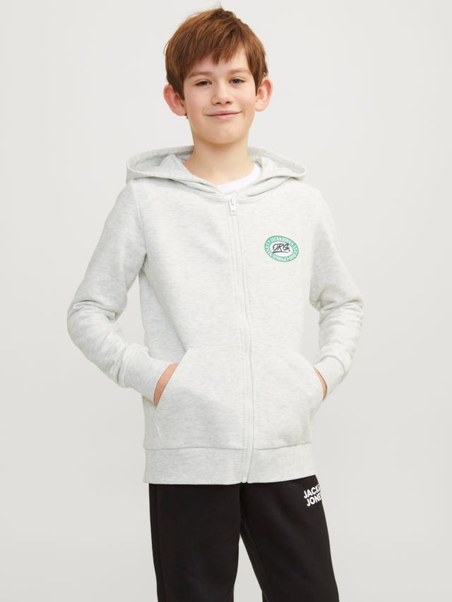 Jack & Jones Printed Zip Hoodie For boys - 12254258