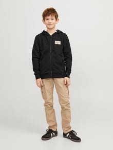 Jack & Jones Gedruckt Kapuzenjacke Junior -Black - 12254258