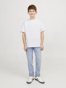 Jack & Jones T-shirt Liso Para meninos -White - 12254288