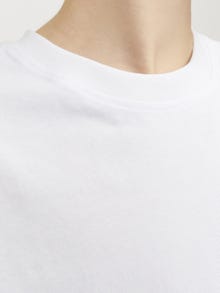 Jack & Jones Plain T-shirt For boys -White - 12254288