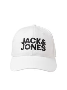 Jack & Jones Czapka bejsbolówka -White - 12254296